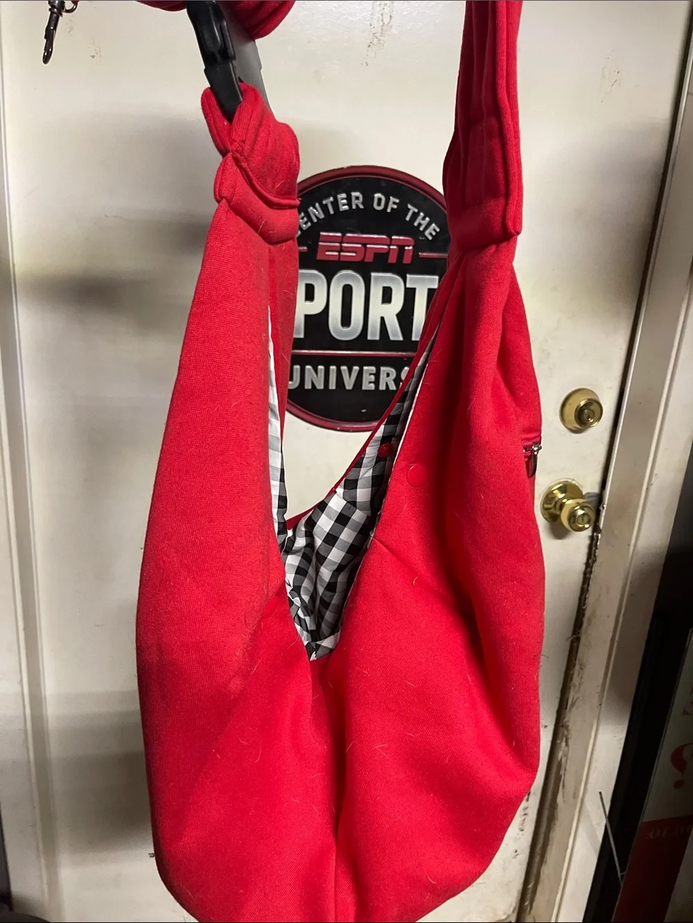 Red Crossbody Sling Bag for dogs